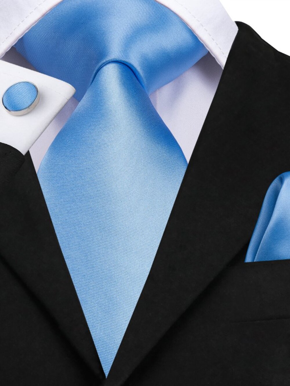 Ice Blue Necktie Set